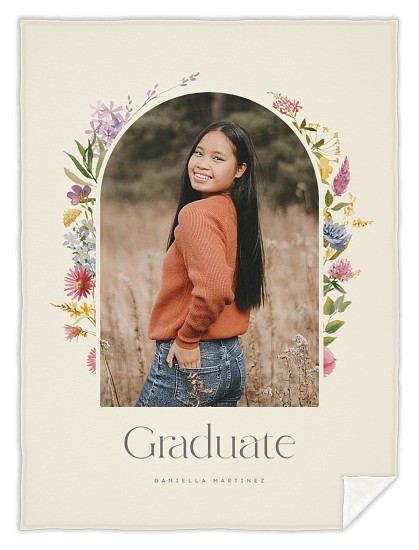 Floral Arch Custom Blankets