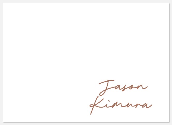 Penned Name Thank You Cards 