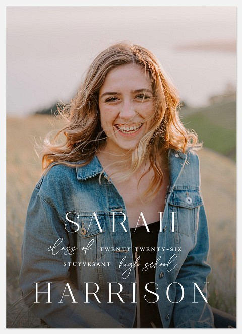Eloquent Serif Graduation Cards