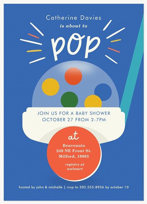 Color Pop Baby Shower Invites