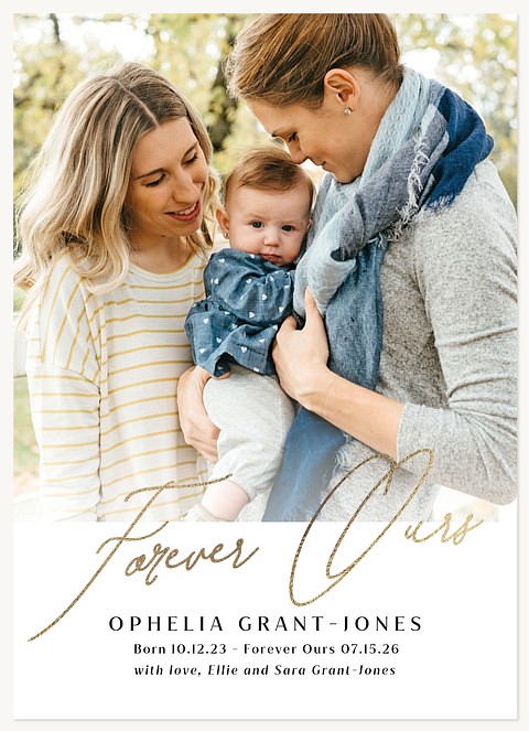 Ours Forever Baby Announcements