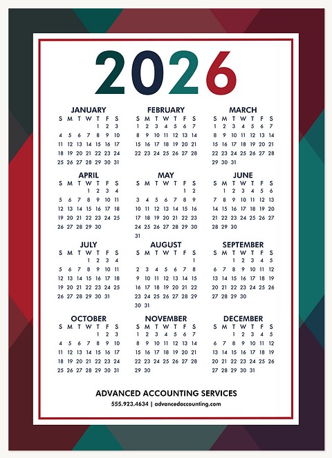 Classic Countdown Business Holiday Cards