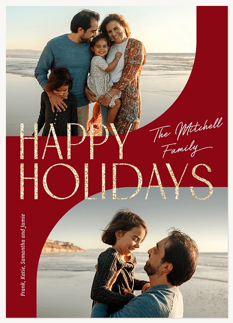 Modern Arches Personalized Holiday Cards