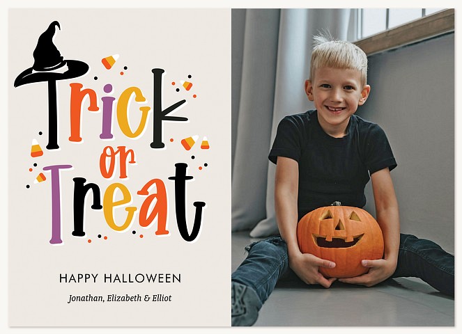 Candy Corn Treats Halloween Cards