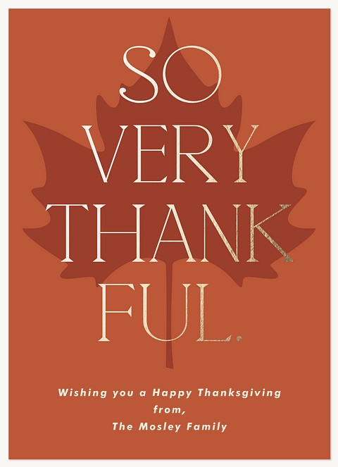 Shining Maple Thanksgiving Cards