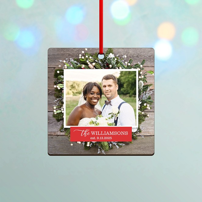 Joyfully Wed Custom Ornaments