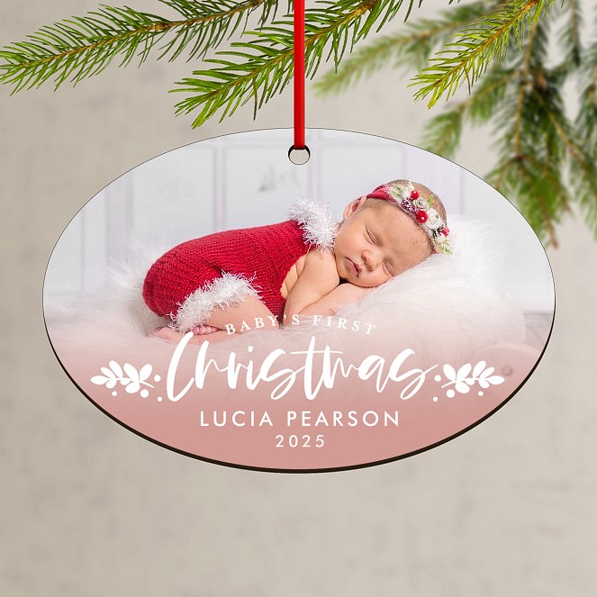 Floral First Custom Ornaments