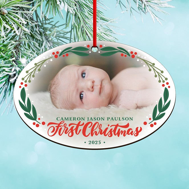 Christmas Glow Custom Ornaments