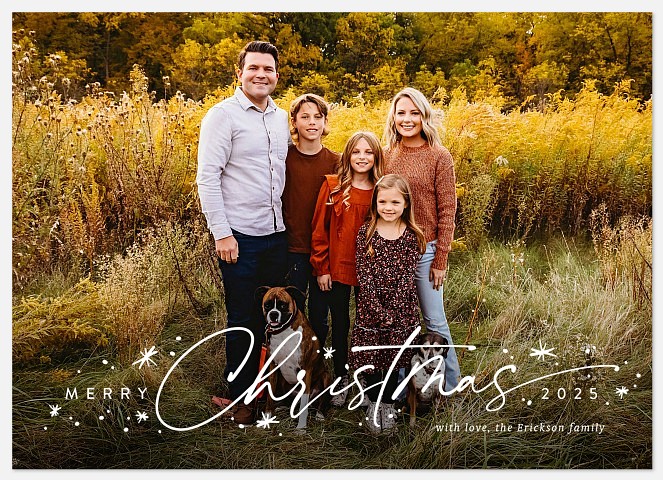 Sparkle Swashes Holiday Photo Cards