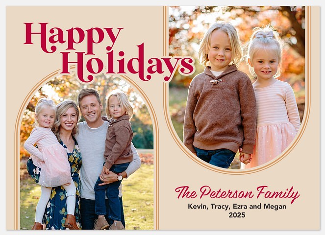 Classic Arches Holiday Photo Cards