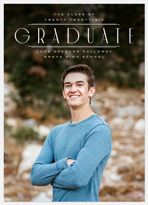 Deco Marquee Graduation Cards