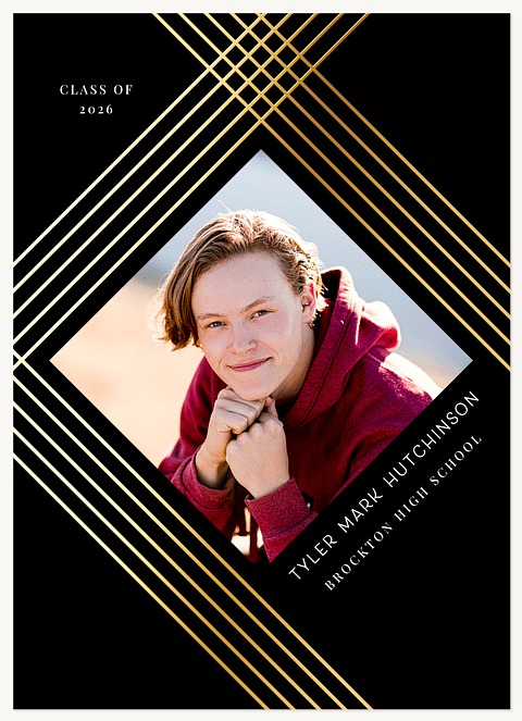 Luxe Strokes Graduation Cards