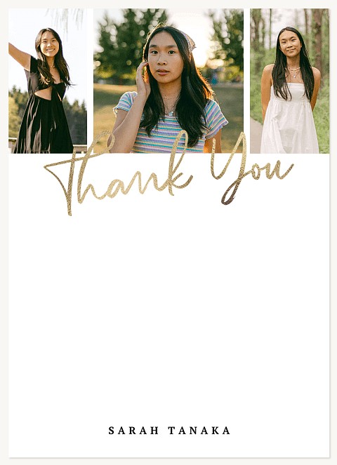 Three Photos Thank You Cards 