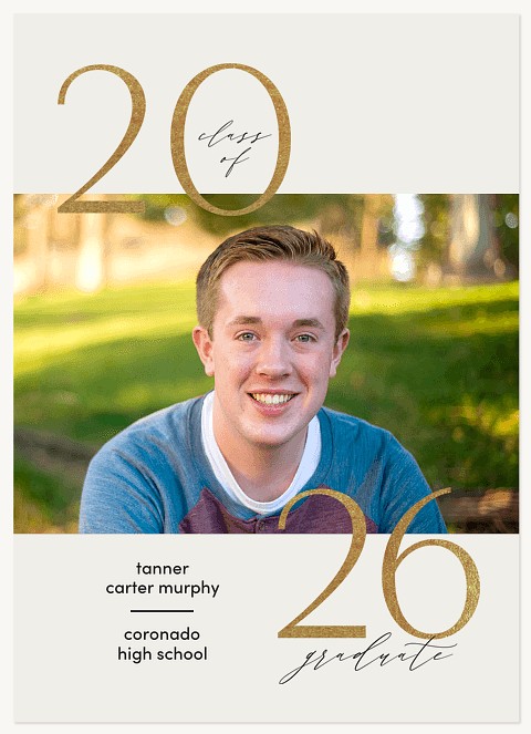 Minimal Glam Graduation Cards