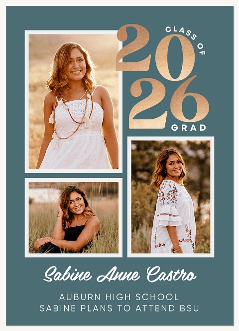 Modern Frames Graduation Announcements