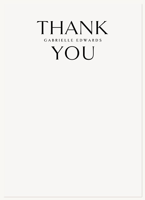 Eloquent Simplicity Thank You Cards 