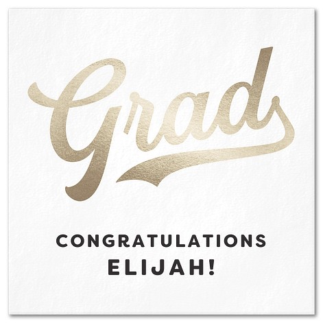 Sporty Grad Custom Napkins