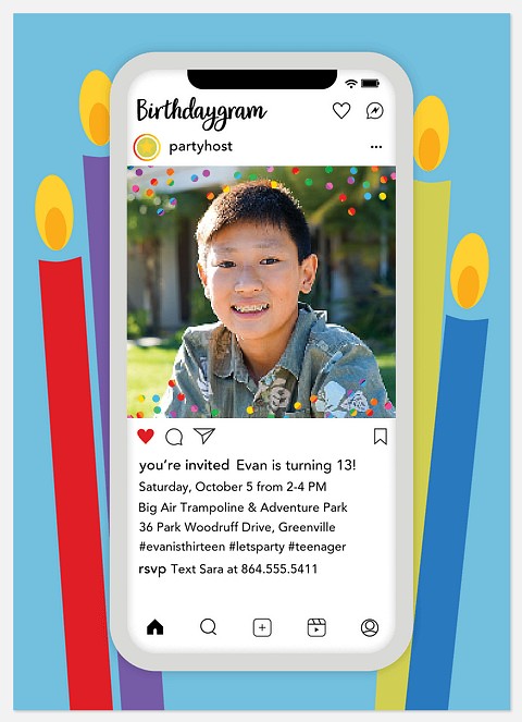 Birthdaygram Kids' Birthday Invitations
