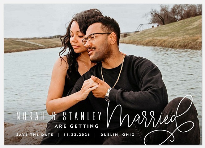 Getting Married Save the Date Photo Cards