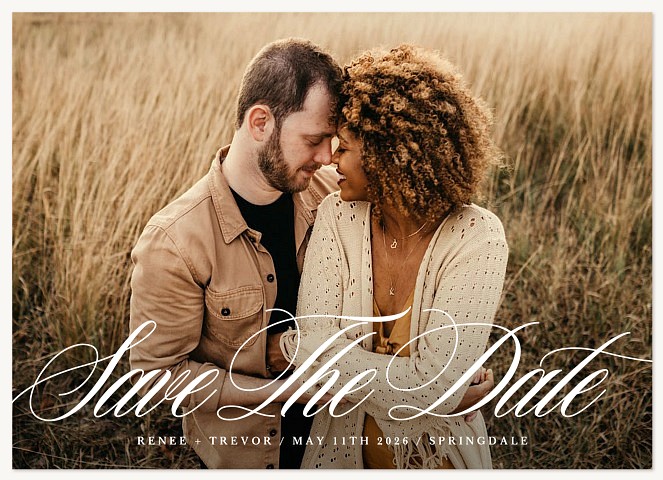 Refined Elegance Save the Date Cards