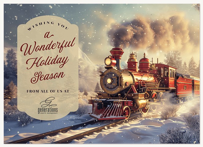Snowy Express Business Holiday Cards