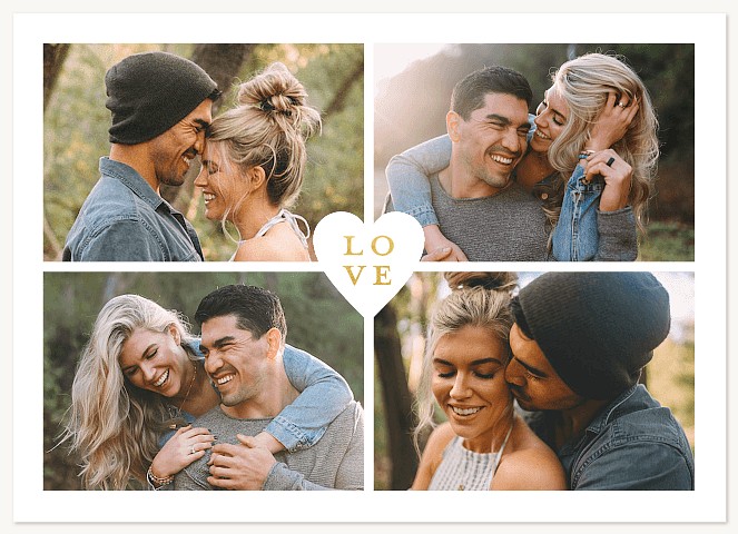 Simple Love Collage Greeting Cards