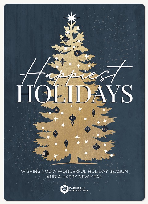 Sparkly Tree Holiday & Christmas Magnet Cards