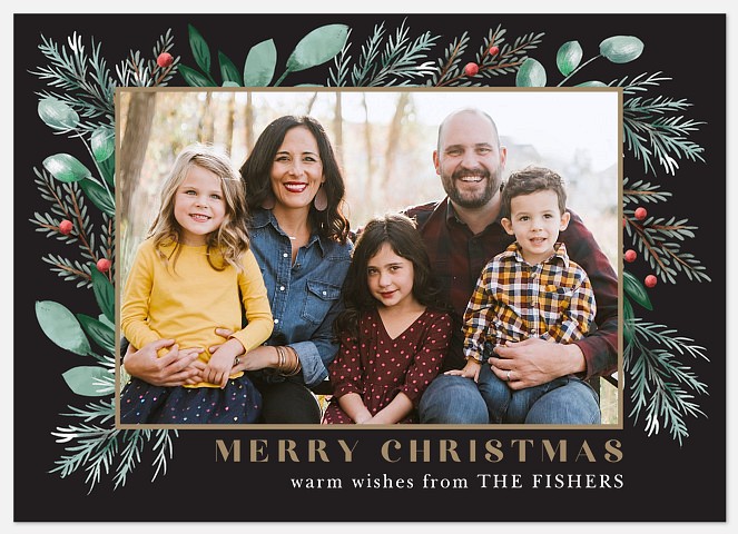 Spruce Bouquet Holiday Photo Cards