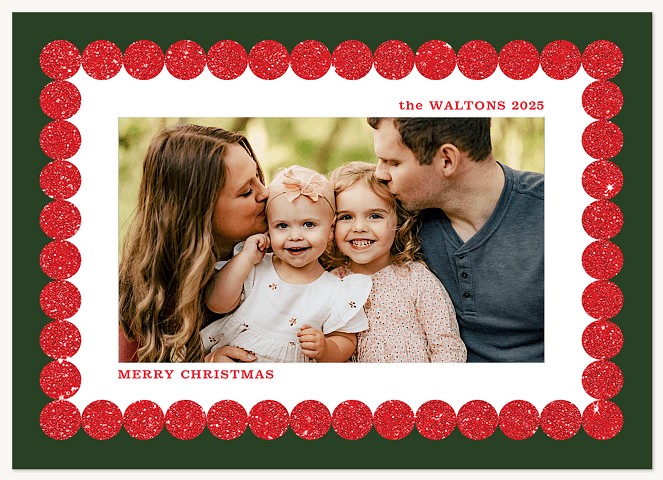Baubles Personalized Holiday Cards
