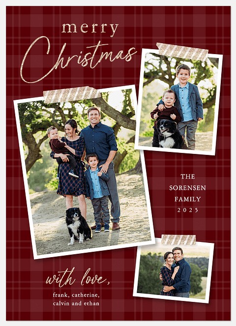 Glam Washi Holiday Photo Cards