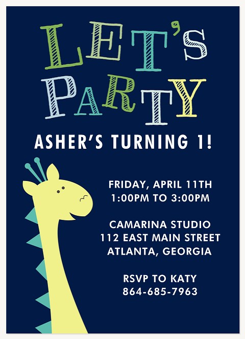 Wild Thing First Birthday Invitations