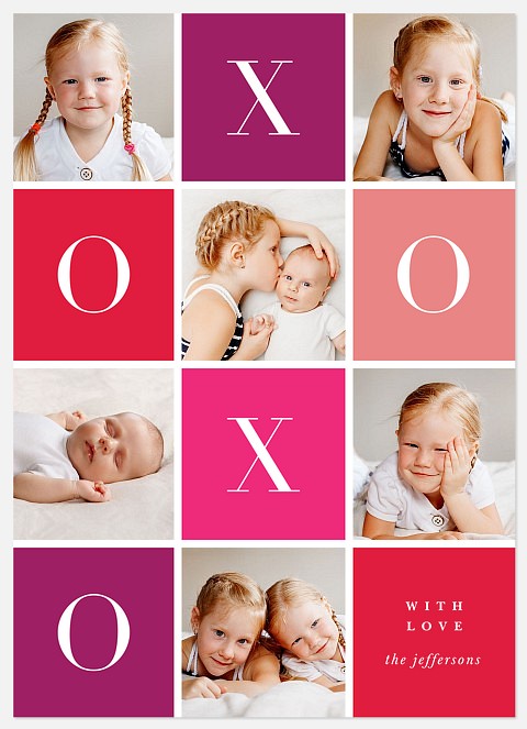 Tic Tac XO Valentine Photo Cards
