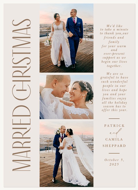 Elegant Film Strip Personalized Holiday Cards