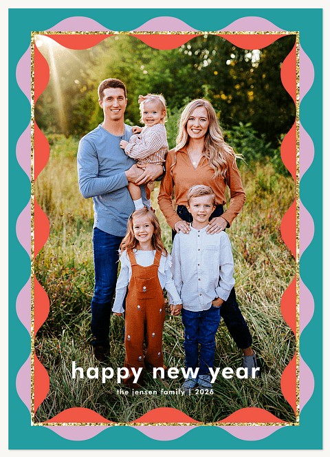 Mod Frame Personalized Holiday Cards