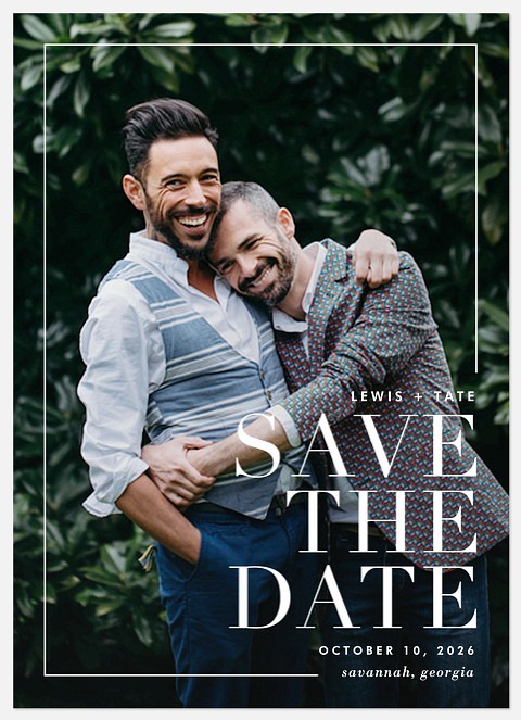 Modern Esthetic Save the Date Photo Cards