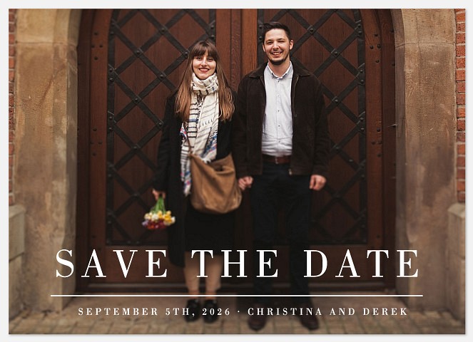 Metropolitan Design Save the Date Photo Cards