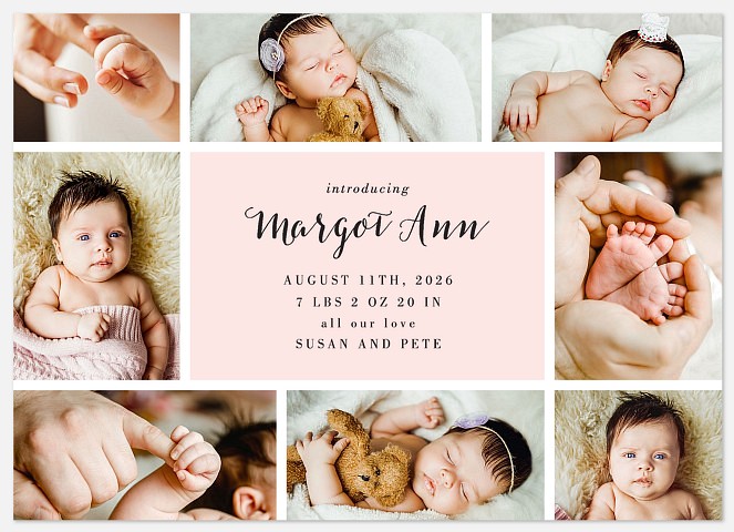 Greatest Treasure Baby Birth Announcements