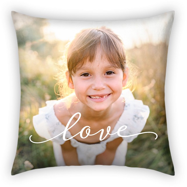 Elegant Script Custom Pillows