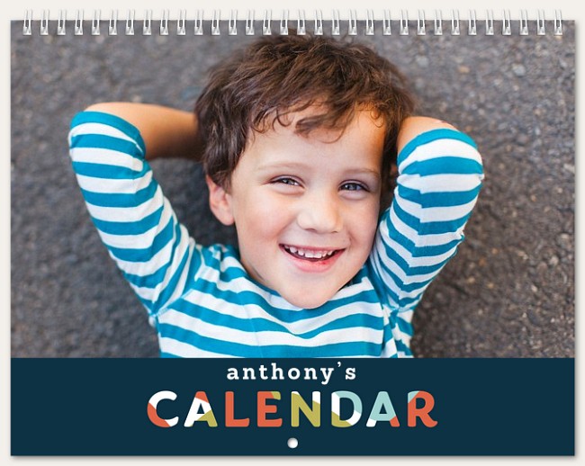 Abstract Shapes Calendar Personalized Photo Calendars