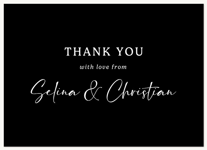 Lovely Script Thank You Cards 