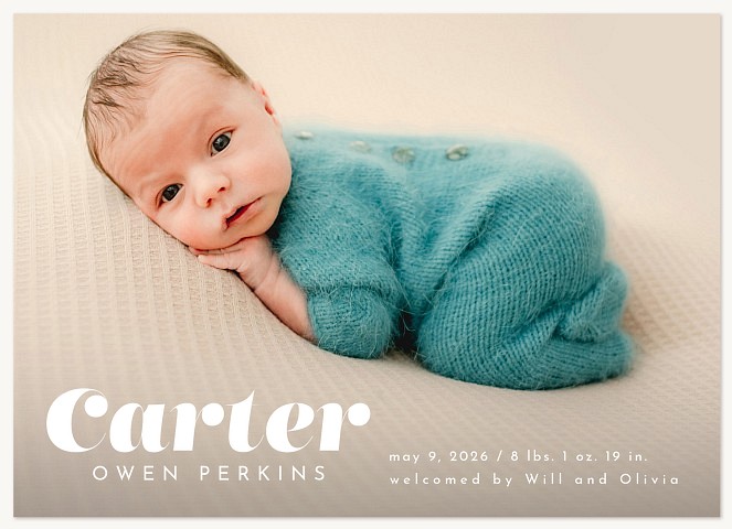 Baby Blessing Baby Announcements