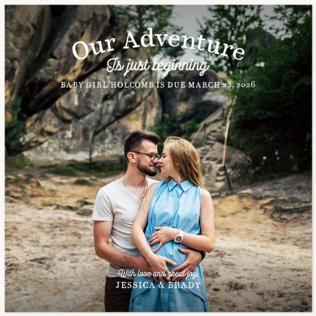 Our Adventure Pregnancy Announcements