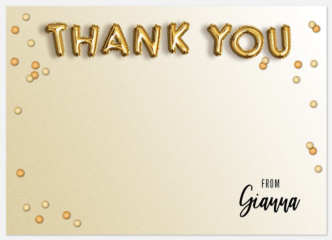 Gratitude Balloons Thank You Cards 