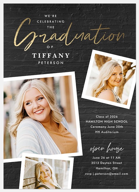 Industrial Chic Graduation Cards