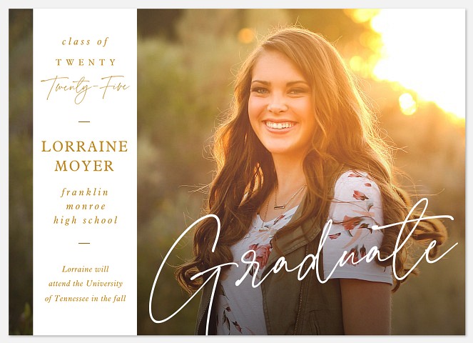 Side Banner Graduation Cards