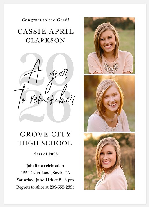 Year to Remember Graduation Cards