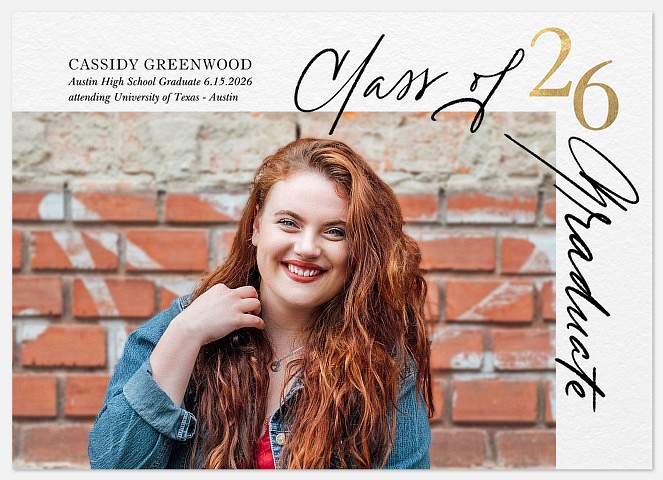 Corner Detail Graduation Cards