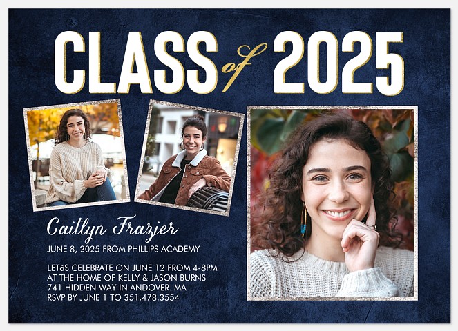 Bold Texture Graduation Cards