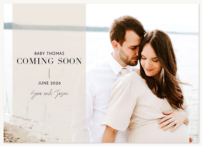 Elegant Expecting Pregnancy Announcements