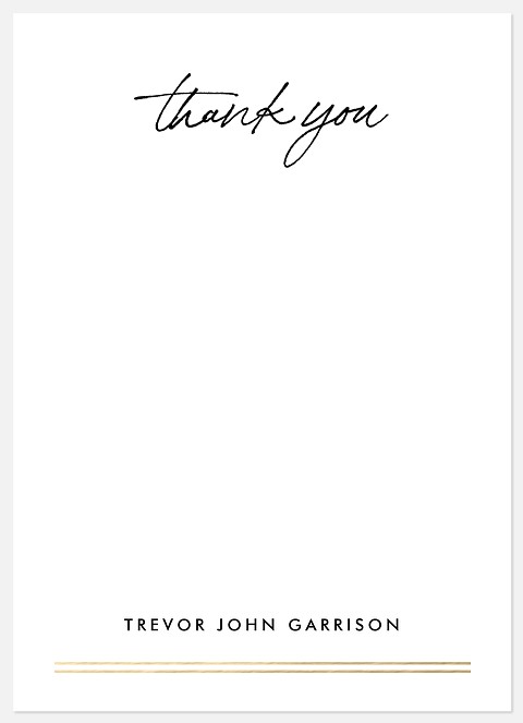Bold Underscore Thank You Cards 